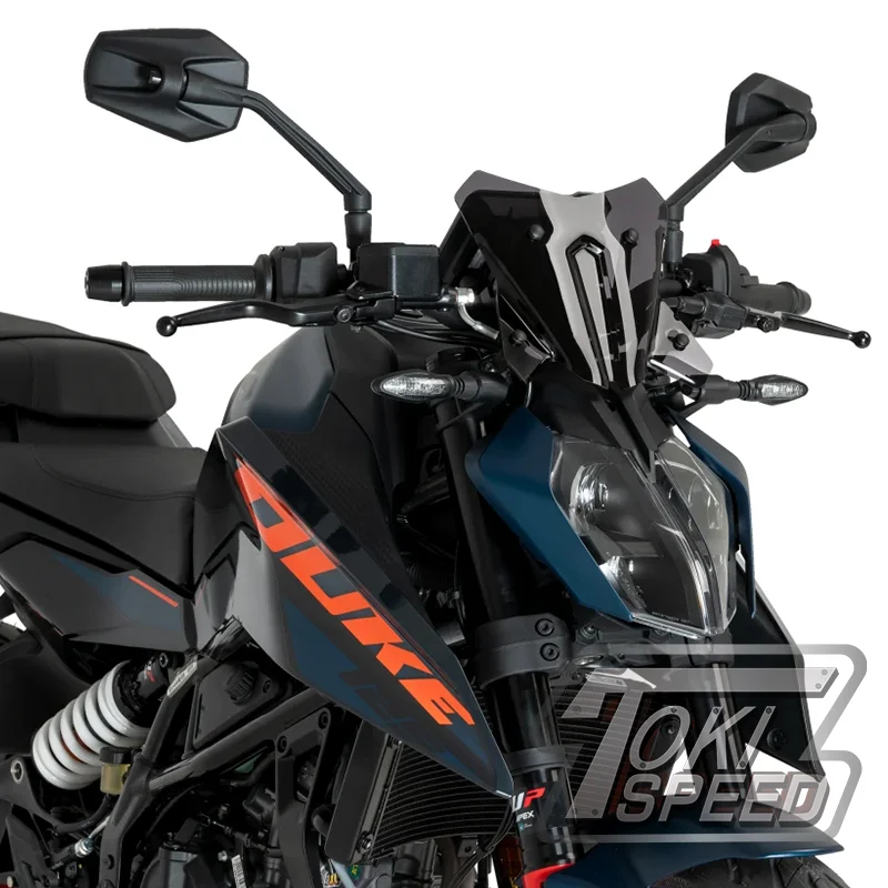 Passend für Duke 125 390 DUKE 2024 2025 2026 duke390 duke125 Motorradzubehör Sport-Windschutzscheibe Visier Windschutzscheiben-Deflektor