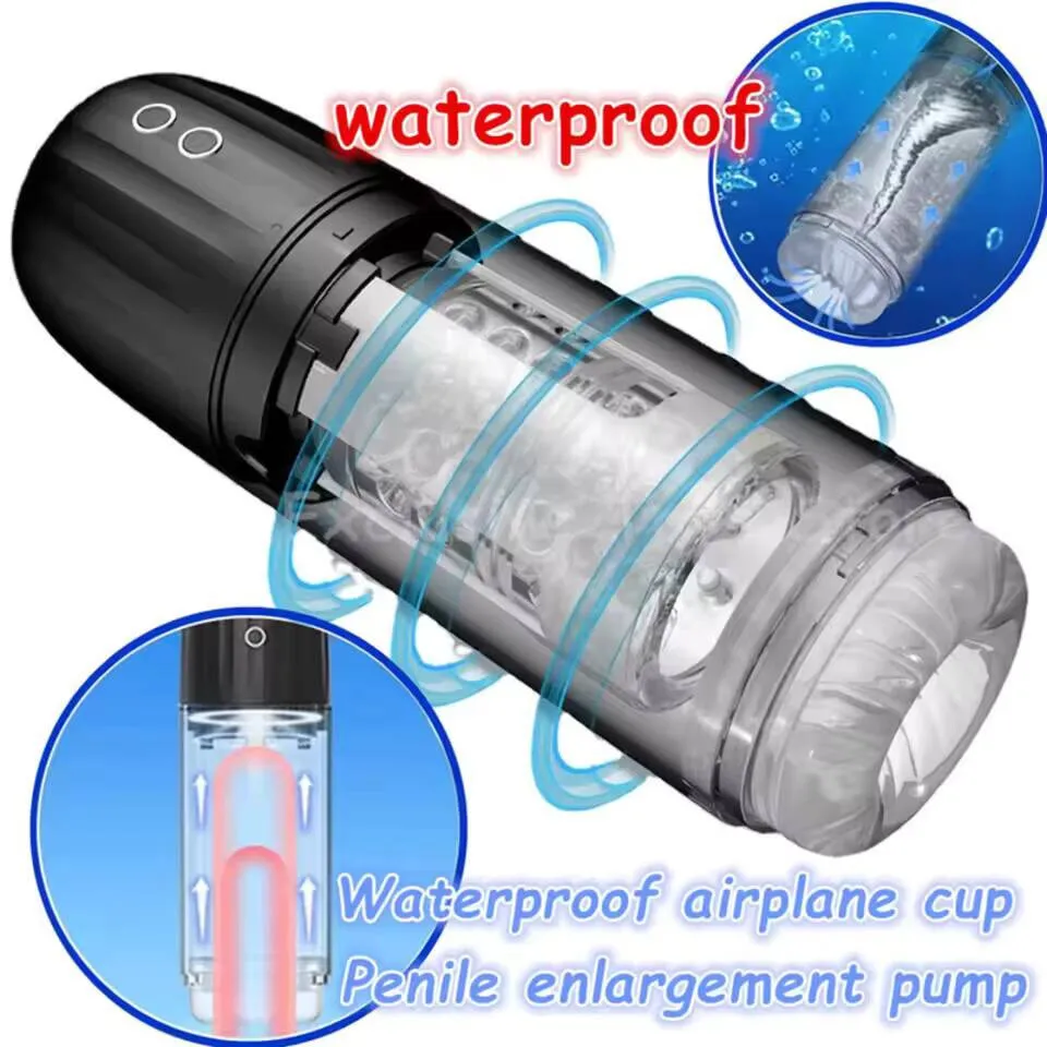 كوب الاستمناء الكهربائي مع شفط قوي ، 7 أوضاع اهتزاز ، لعبة جنسية ، مضخة محفز ، استمناء المهبل ، أوتوماتيكي