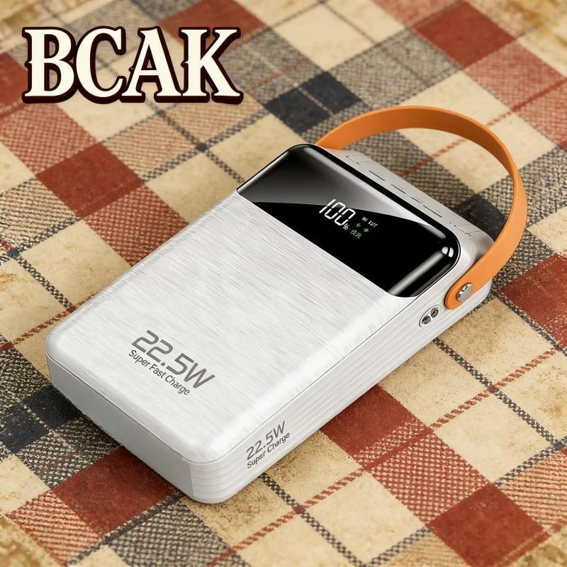 BCAK Compact Power Bank 80000mAh Super Fast Charging Self Contained Cable Easy to Carry for Outdoor Trips