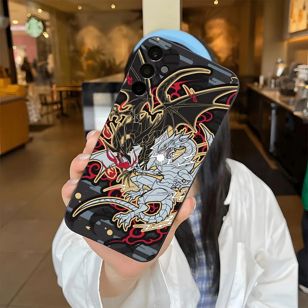 Yu-Gi-Oh Blue Eyes White Dragon Handyhülle für Samsung S26 S25 Edge S24 S23 S22 S21 S20 Ultra Plus Fe Galaxy Silikonhülle