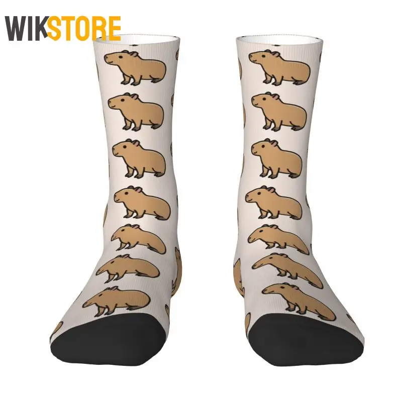 

Capybara Crazy Dress Socks Men Women Funny Novelty Animal Fashion Crew Socks