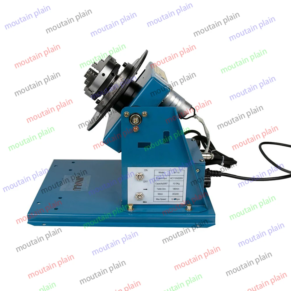 Rotary Welding Positioners Welding Turntable Equipment Welding Table Rotator 220V BY-10 10KG  with K01-65 Chuck and Foot Switch