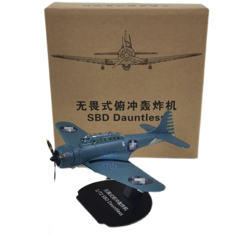 Quality alloy 1:72 SBD DAUNTLESS bomber model,simulation fighter aircraft,collectible gifts,children\'s airplane toy