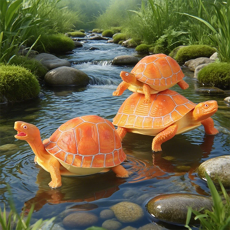 Oenux 海の生物動物モデルオサガメ亀成長サイクル海洋置物アクション