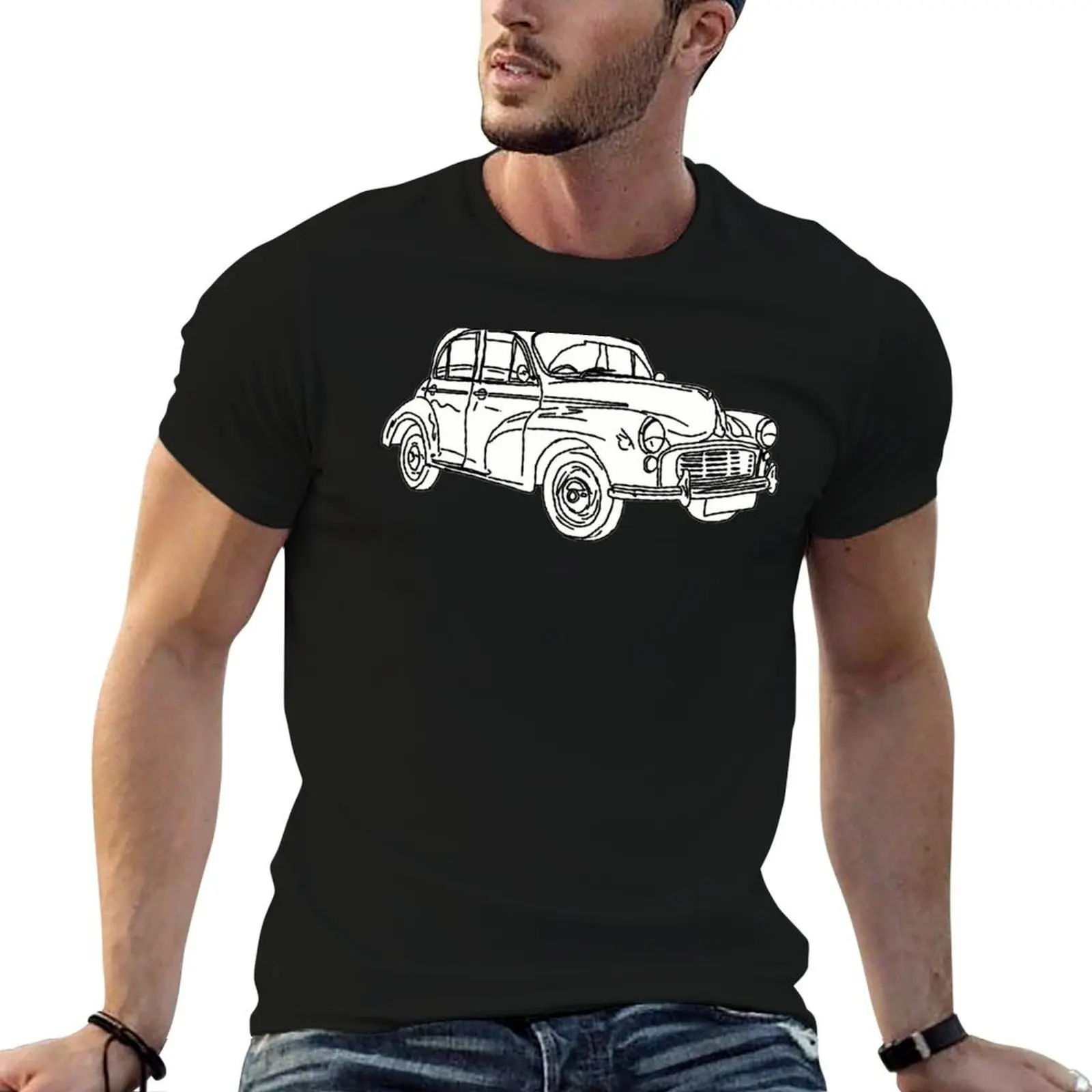 Morris Minor T-Shirt Gym Wear Breathable Short Sleeve Tee