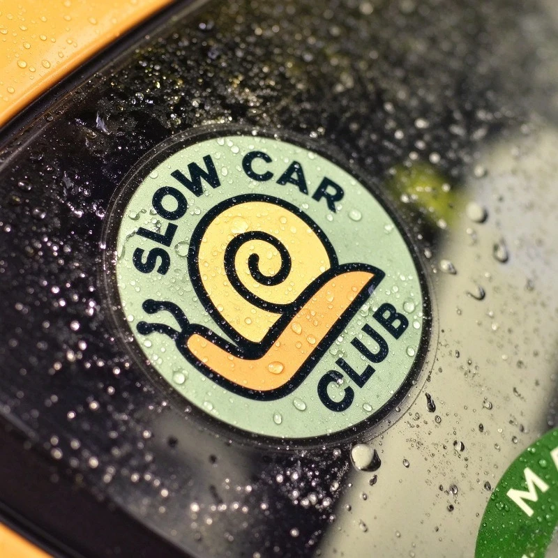 Snail Slow Car Club Windshield Static Stickers Can Be Attached To The Inside Of The Glass JDM Car & Motorcycle Stickers