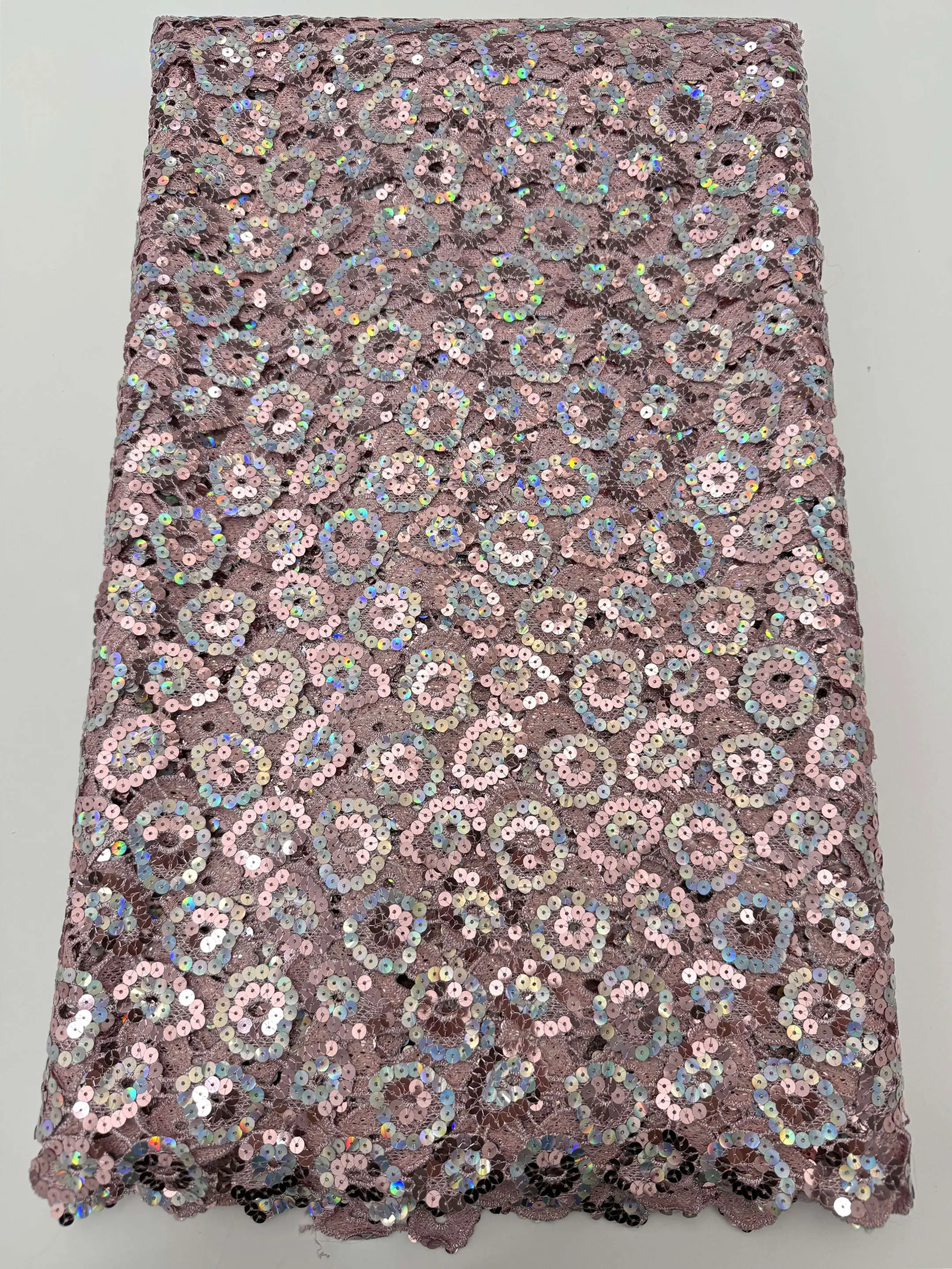 2026 Luxury Guipure Cord Lace Fabric Water Soluble Sequins African Nigerian Net Lace For Women Wedding Party Dress Sewing Cloth