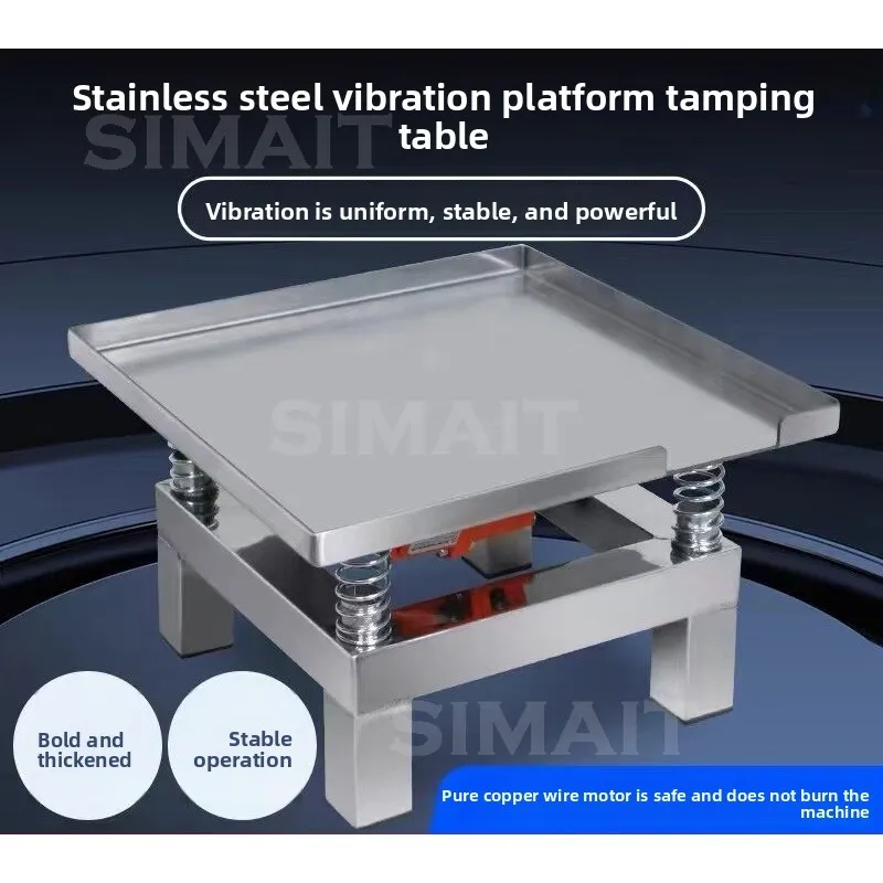 220V/110V Small Stainless Steel Concrete Vibrating Table, Cement Mortar Test Block Vibration Platform