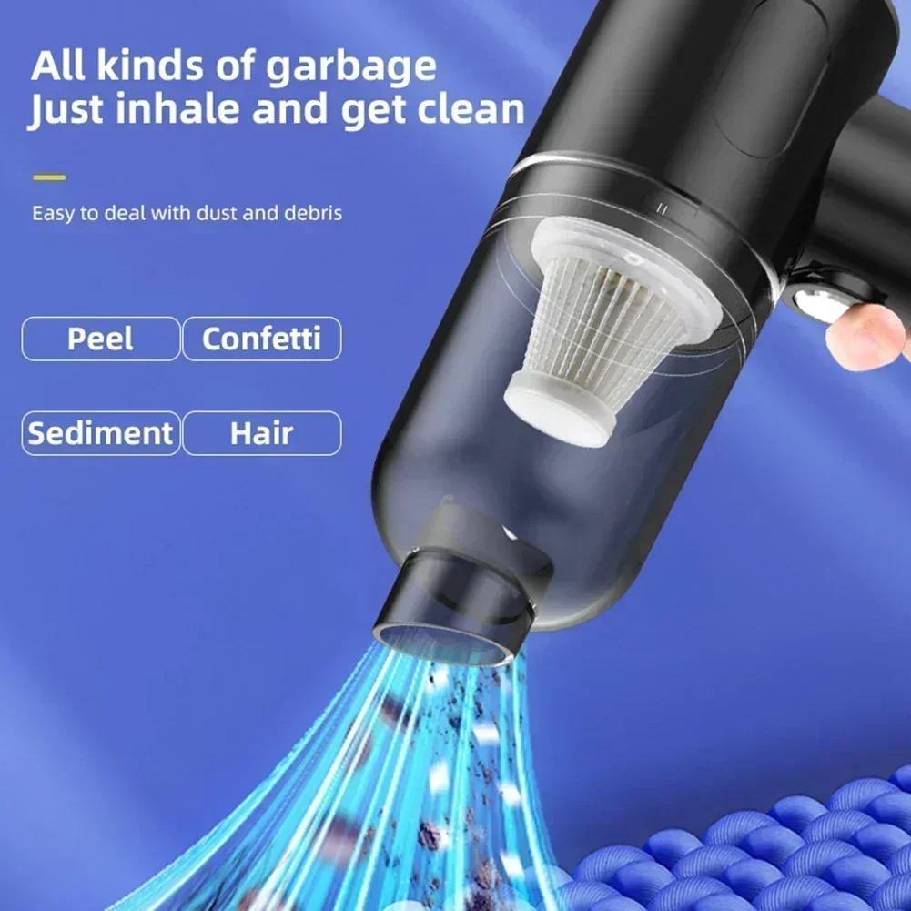 Auto Vacuum Cleaner Car Wireless Vacuum Cleaner Strong Suction Handheld Wet Dry Car Vacuum Home & Car Dual Use Mini