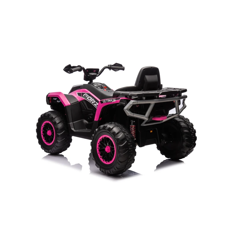 Voiture enfants conduite équipée Eva mousse Eva mousse enfants montent doux enfants ATV 4 roues, 24V 4WD électrique ATV monter sur jouet pour grand enfant