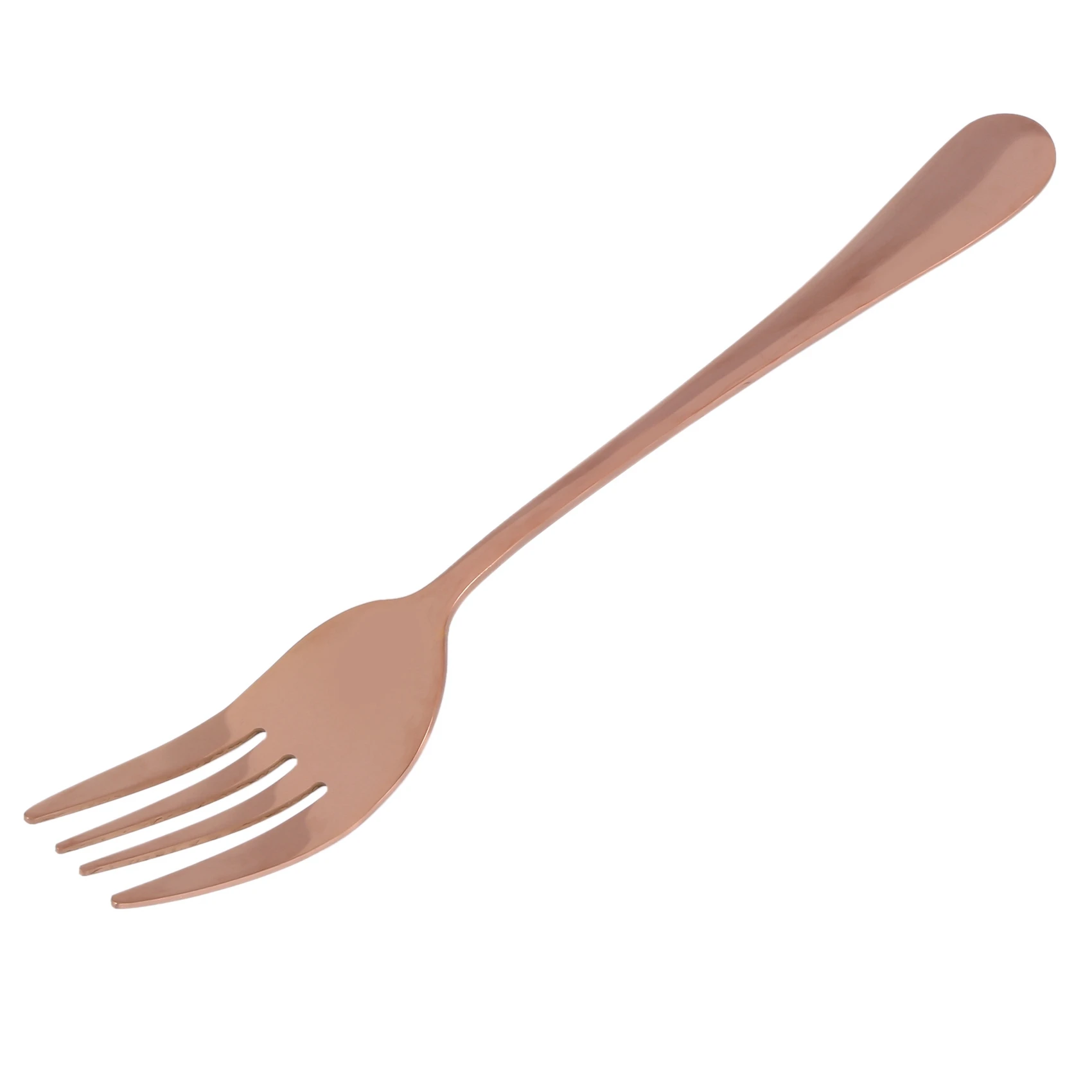 ABPQ-12-Piece Serving Flatware Silverware Set, Serving Utensil Set,Include Cake Server, Slotted Serving Spoon Rose Gold