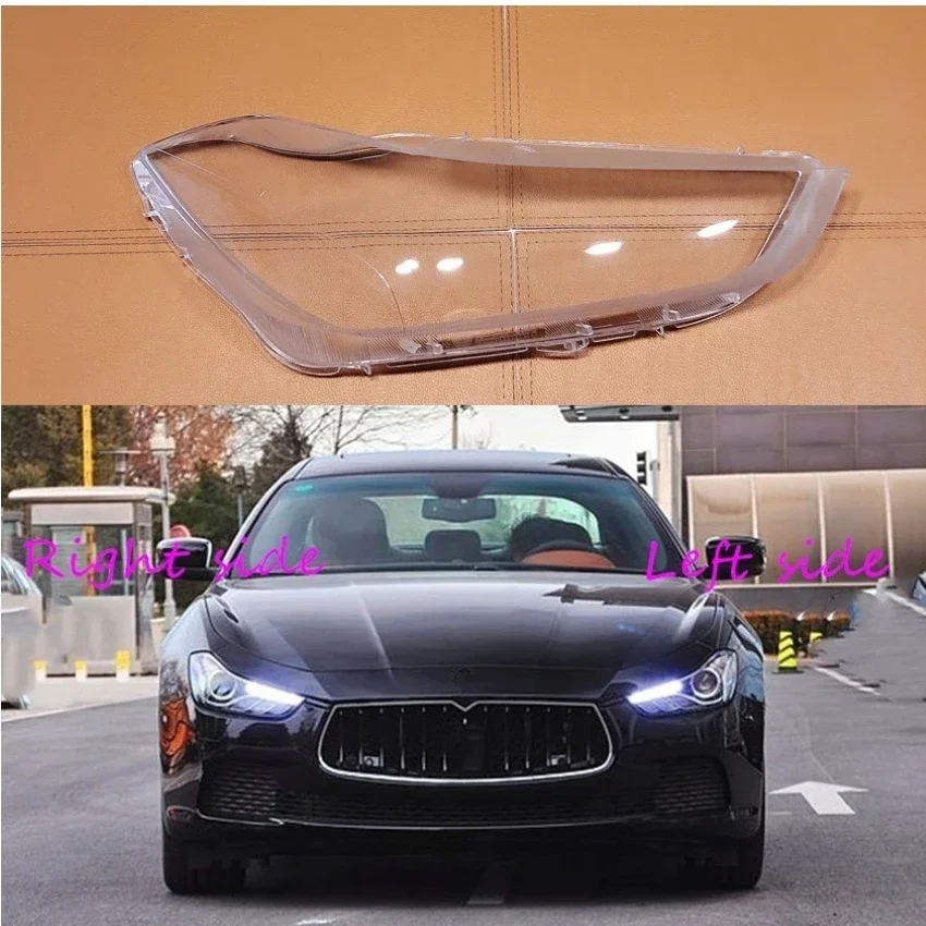 

For Maserati Ghibli 2014 2015 2016 2017 2018 2019 car headlight shell replacement headlight cover headlamp lens headlight glass