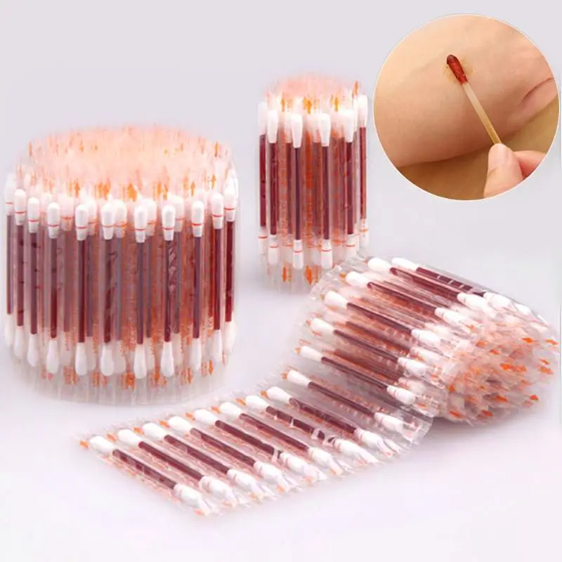 Portable Disposable Iodine Swabs Household Outdoor Cleaning Wound First Aid Supplement,50pcs Dropship