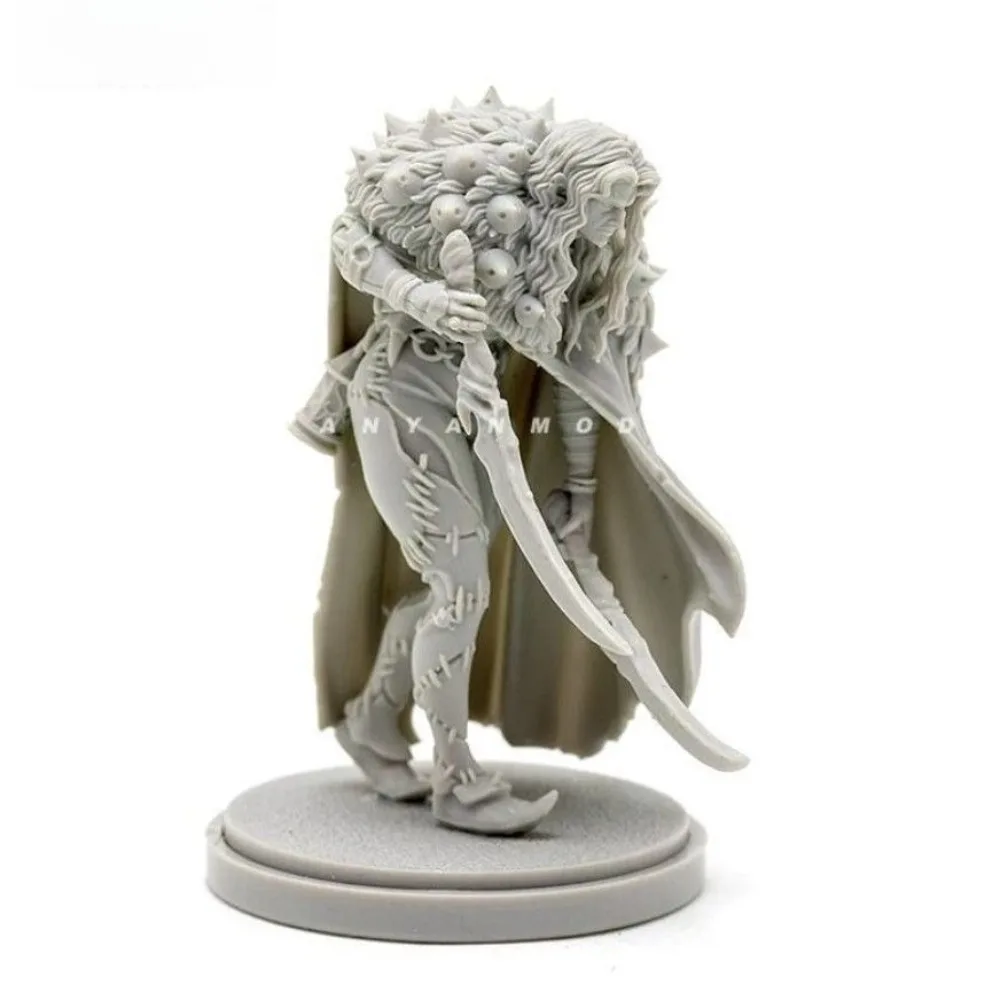 1/48 38mm Miniature Model Shadow Assassin 3D Printed Blank Figurine DIY Self-assembly Miniature Decoration Craft Gift