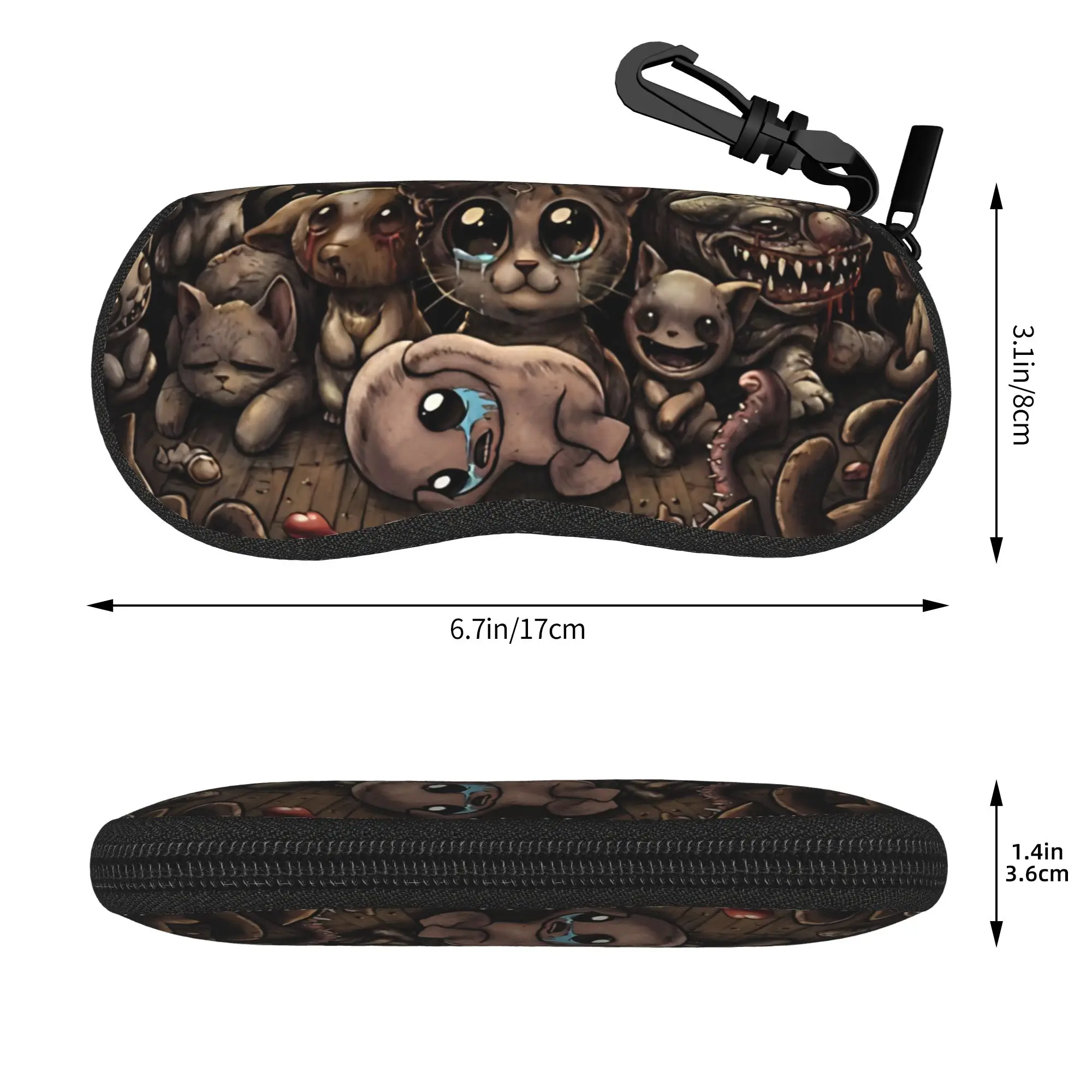 Mewgenics Isaac Easter Egg Catapocalypse Glasses Case Unisex Anti-Fall Box  Reading Box Eye Contacts Case