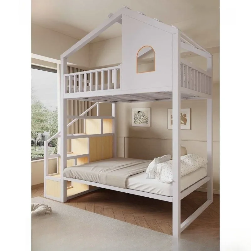 tree house bed wrought iron bed iron frame bed space high and low elevated small apartment under empty princess