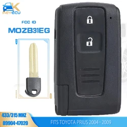 KEYECU MOZB31EG, 89904-47020 obudowa inteligentnego pilot z kluczykiem samochodowym 2 przyciski 315MHz / 433MHz dla Toyota Prius 2004 2005 2006 2007 2009 2008