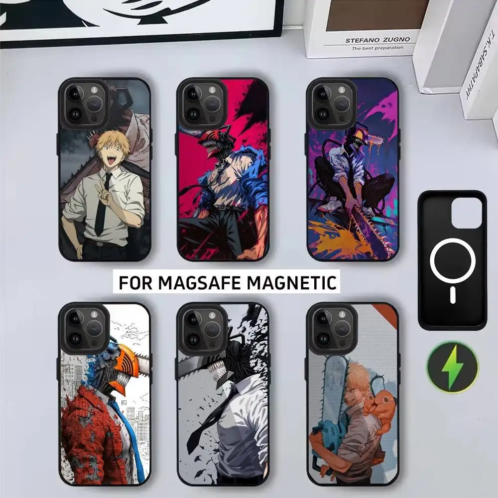 

Dark fantasy C-Chainsaw M-Mans Phone Case For iPhone17,16,15,14,13,12,11 Plus,Pro Magnetic For Magsafe Wireless Charging