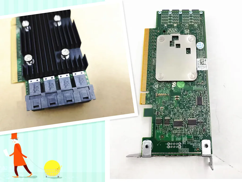 0P31H2 POWEREDGE R630 SERVER SSD NVMe PCIe EXTENDER EXPANSION CARD GY1TD P31H2
