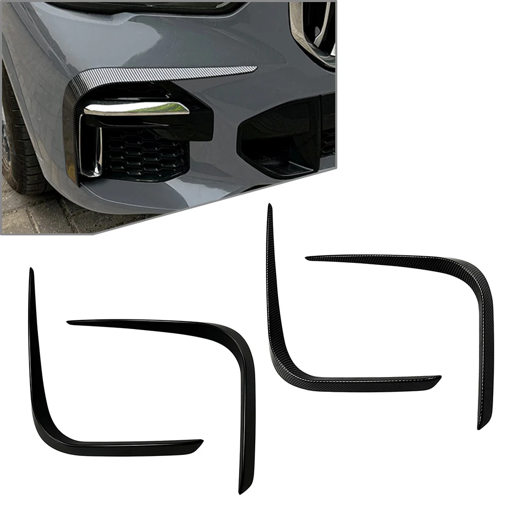 

Car Front Bumper Side Vent Cover Decoration Trim Left + Right 2Pcs For BMW X5 G05 M Sport 2019 2020 2021 2022