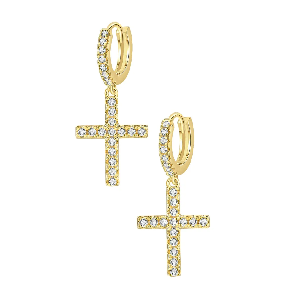 

1 Pair Pendant Earrings Golden Zircon Dangle Dangler For Women Festival Gift Festival Gift For Women Party Valentine Jewelry