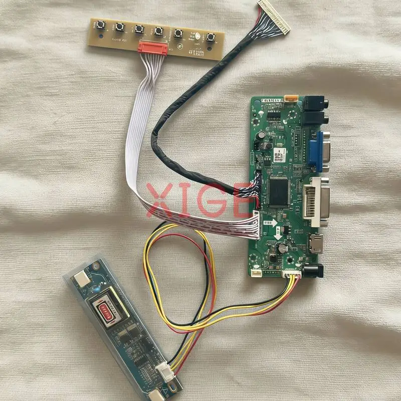 

For M220Z1 LTM220MT05 LM220WE1 LTN190W1 Screen Drive Controller Board Kit DIY 30Pin LVDS VGA DVI HDMI 1680x1050 2-CCFL 1680*1050