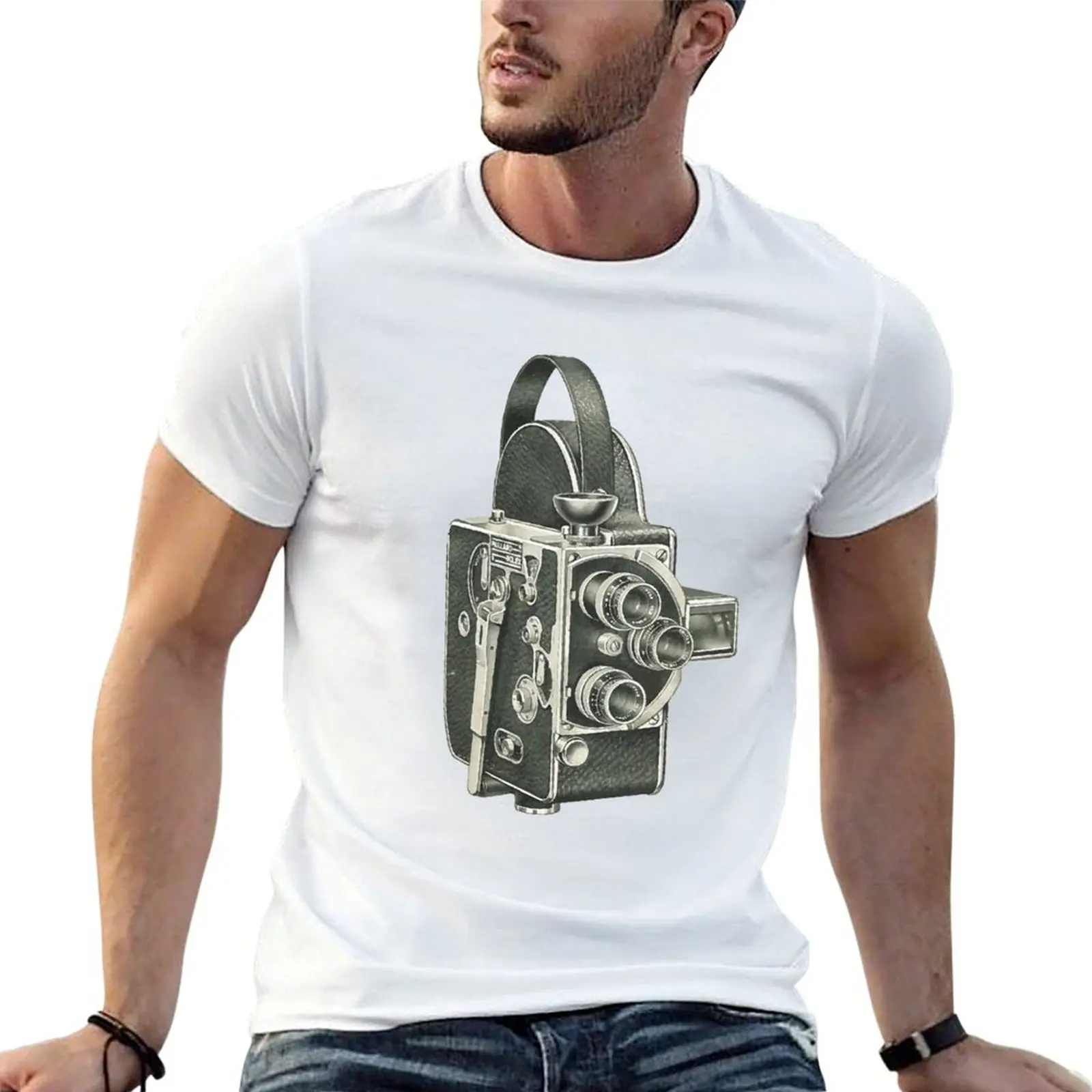 Camiseta Bolex Movie Camera, camiseta para hombre, camisetas de algodón, camiseta 100% de algodón