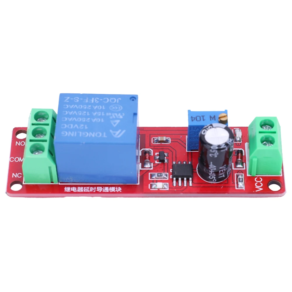 DC 12V ปรับโมดูลตัดการเชื่อมต่อ NE555 สวิตช์ควบคุมตัวจับเวลาหน่วงเวลา Monostable สําหรับยานยนต์