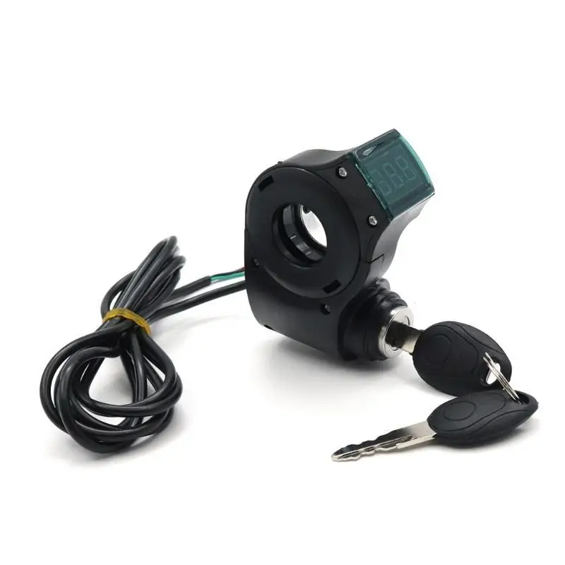 31BC 10 Inch Electric Scooters Handlebar Switch Lock with Digital Battery Display Waterproof Scooters Handlebar Switch Lock s