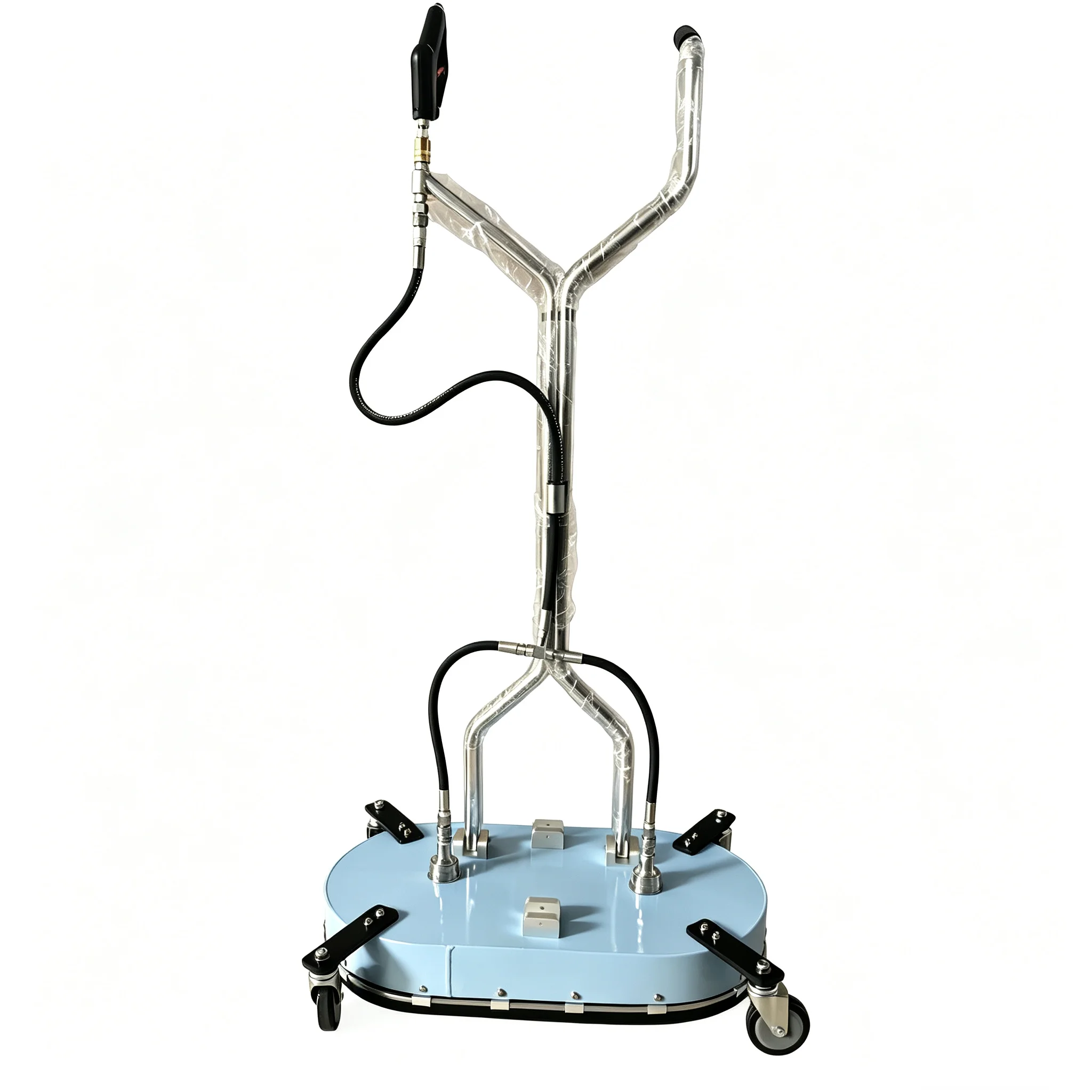 

31" Mini Mondo High Pressure Water Sidewalk Cleaner Dual Stainless Steel Swivel Blue color