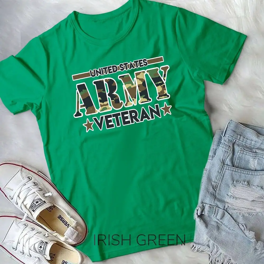 US Army Veteran Shirt, Girlfriend Patriot Gift Unisex T-shirt