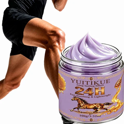 YUITIKUE Crema Corporal de Aceite de Caballo y Miel de Abeja 24H 100g, de Rápida Absorción, Ligera, Hidratante de Larga Duración, Crema para el Cuidado Externo de la Piel