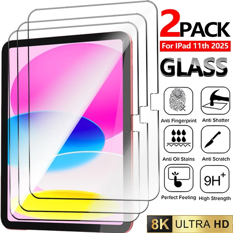 Displayschutzfolie für IPad 11. A16 2025 10. 2022 10,9 Zoll/iPad Air13 13 Zoll Air11 11 Zoll gehärtetes Glas für IPad 11. Air 13 11 – Detail 1