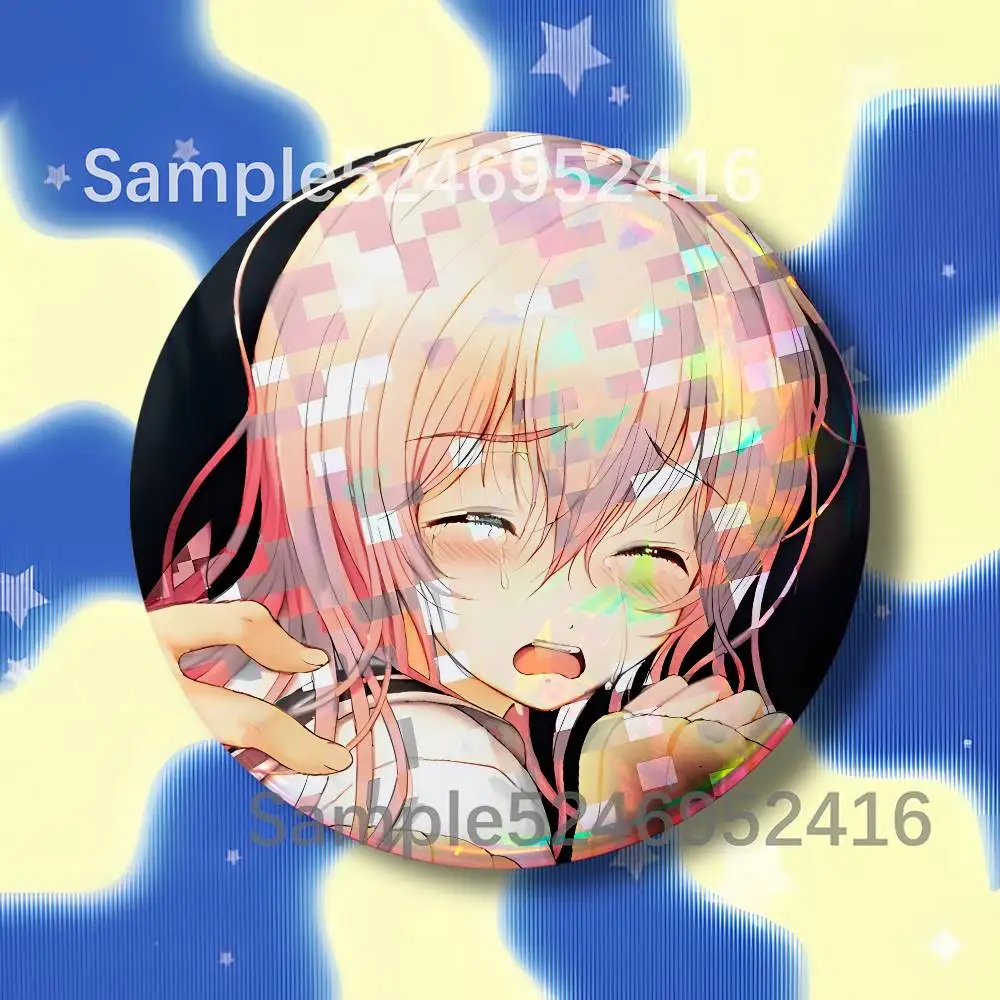 Aoi Mukou T-Totono Game Laser Badge Runde Kreative Anstecknadel Brosche Nischendesign Brosche für Rucksack Reversnadeln Accessoires – Detail 8