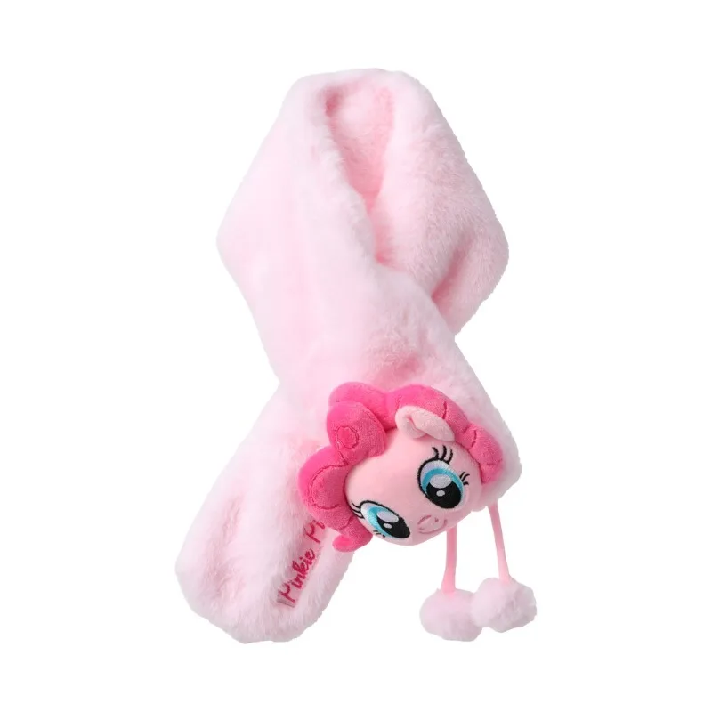 New My Little Pony Scarf Cartoon Pinkie Pie Neck Warmer Thickened and Warm 3D Plush Anime Merchandise Holiday Gift