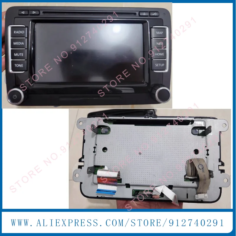 

Оригинальный 6,5-дюймовый автомобильный радиоприемник RNS510 3CD035682A, навигационный ЖК-экран для VW Golf Passat Skoda RNS510, DVD-плеер 3CD 035 682A