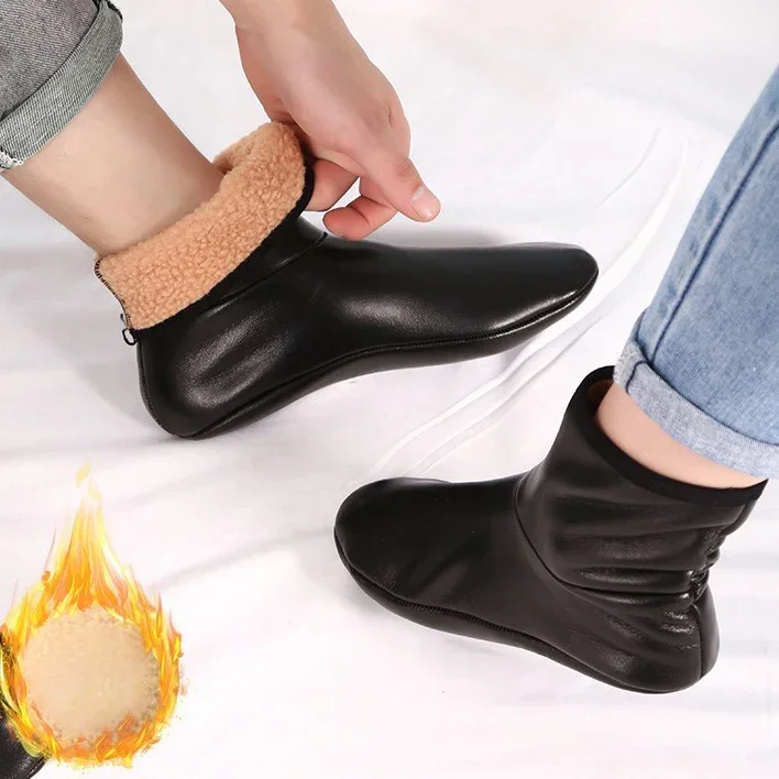 

1/3/5Pairs High Elasticity Balck New Muslim Prayer Wear Socks High Quality PU Warm Leather Unisex General Floor Carpet Sock