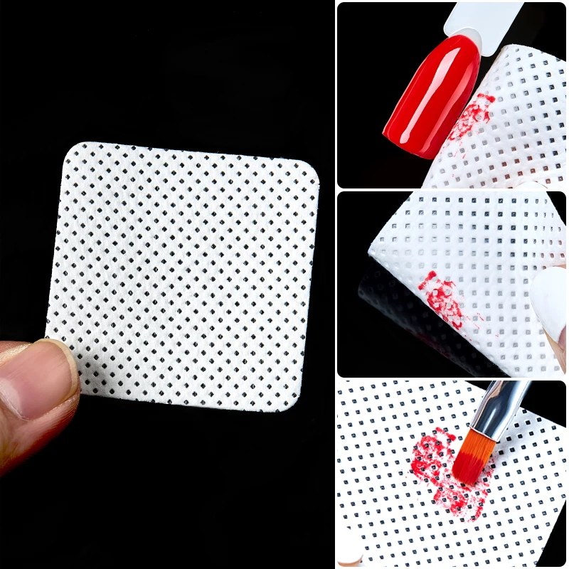 20/50/90/100/150/200/270/300/500/540PCS Lint-Free Wipes Napkins Nail  Remover Gel Nail Wipes Nail Cotton Pads Manicure Gel Tool