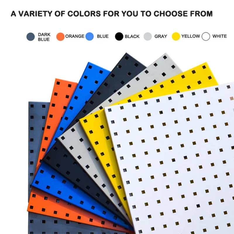 custom.Kainice Supermarket Metal Display Pegboard Display Racks Shelf Stagger Perforated Sheets Kitchen Home