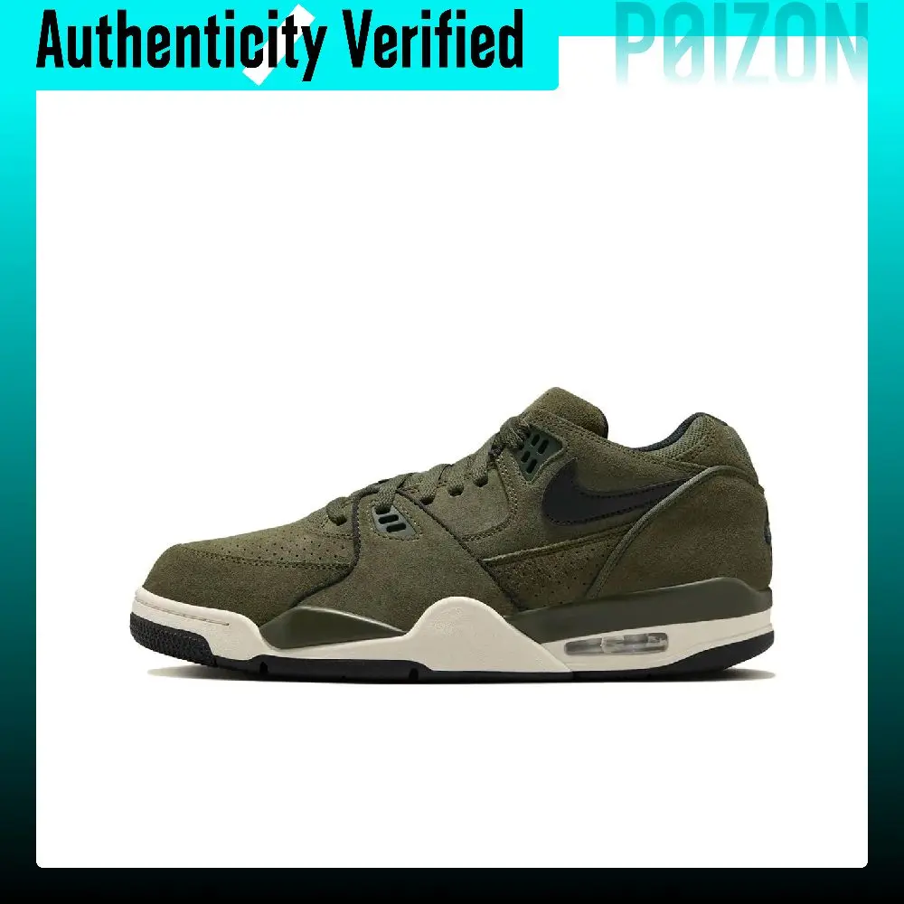 Nike Air Flight 89 Slip Resistant Abrasion Resistant Low top Basketball Shoes Men's Green FZ3045-300