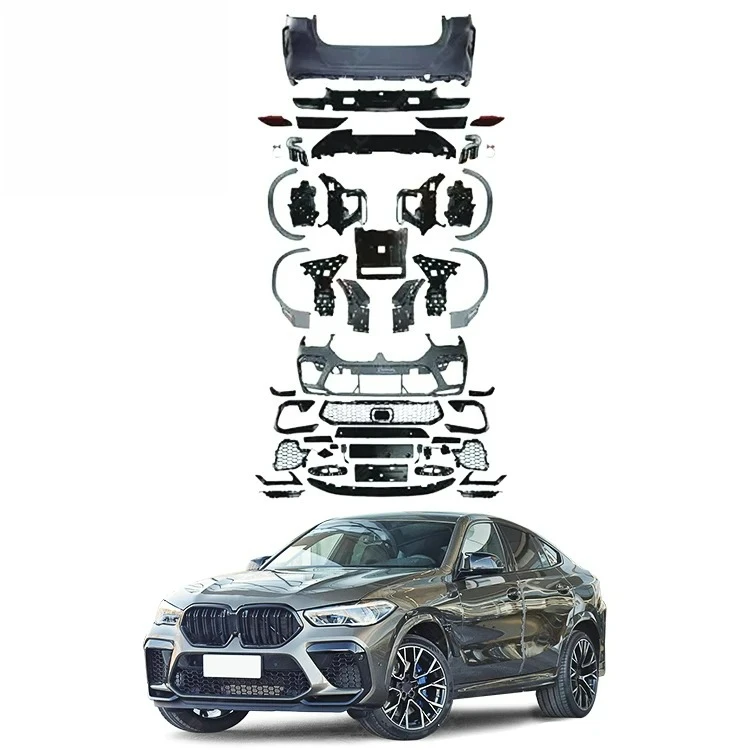 

Easy to Install Perfect-Fit ForBMW X6 G06 X6M Style PP Material Car Body Kit