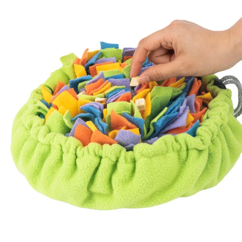 Tapis de recherche de nourriture pour animaux de compagnie, jeu interactif pour lutter contre l'ennui, favorise les compétences naturelles de recherche de nourriture pour chats et chiens, utilisation en voyage