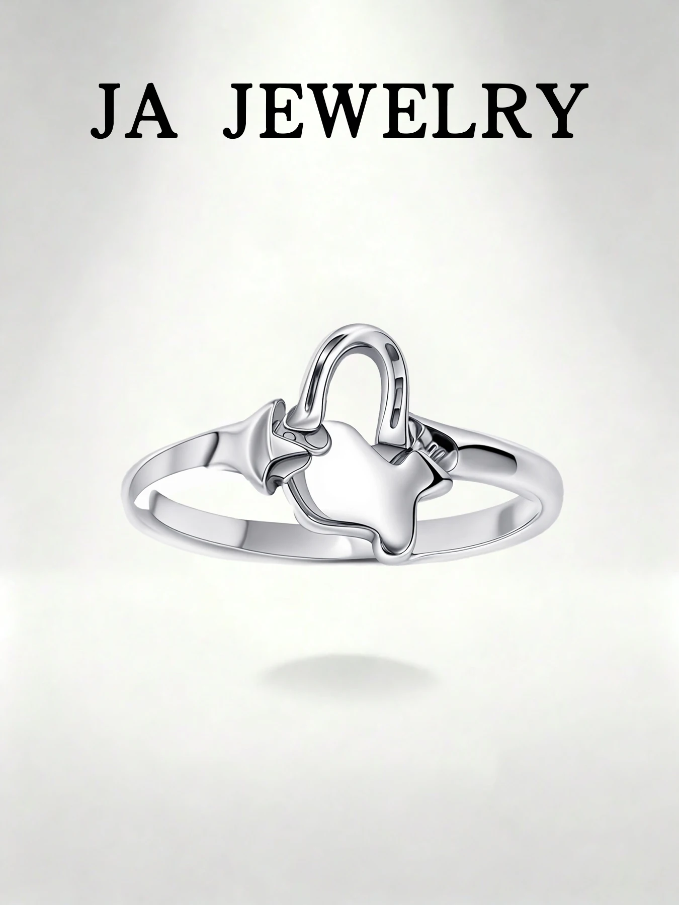 

Минималистичное кольцо-замок - ювелирное украшение из серебра 925 пробы для женщин