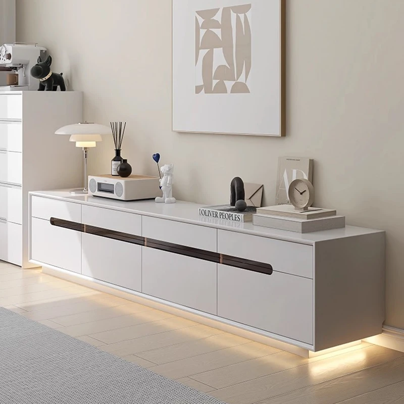 

White Minimalist Tv Stands Living Room Salon Console Modern Designer Tv Table Universal Storage Muebles Para Tv Home Furniture