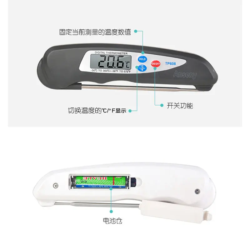 

Water Temperature Thermometer Measures Milk Temperature Oil Temperature Food Baking Probe Milk Powder Water Temperature Meter