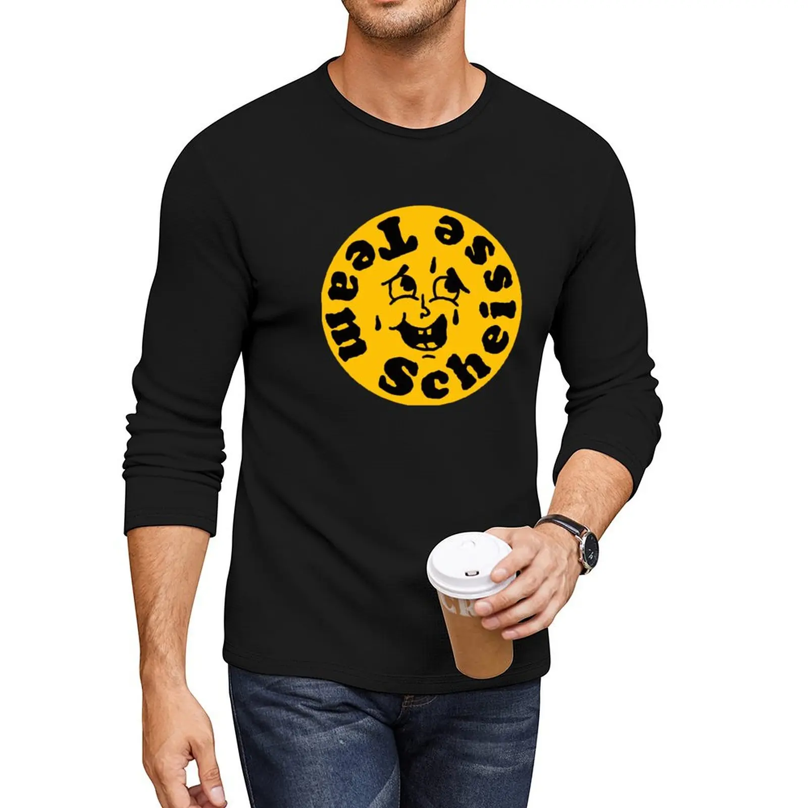 Team Scheisse Long T-Shirt boys animal print shirt tops t shirt men