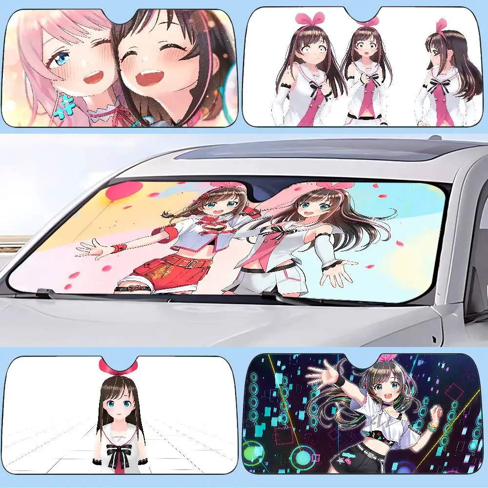 SInger K-Kizuna AI Car Sunshade Curtains Sunshade Car Window Windscreen Cover Sun Shade Auto Sun Visor Car-covers