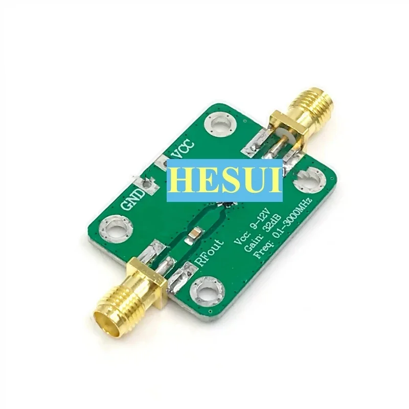 Rf broadband Low noise amplifier LNA (0.1-3000MHz gain 32dB)