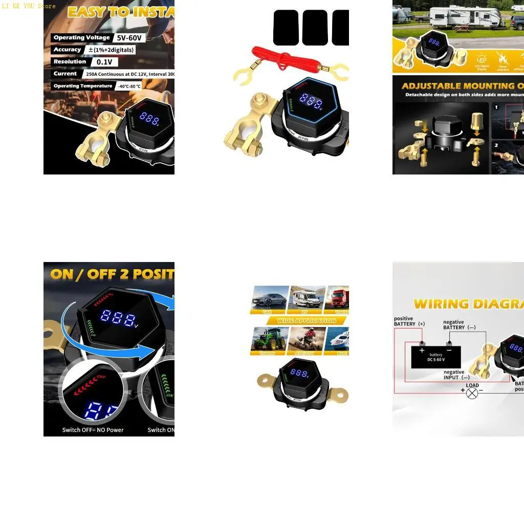 

W3JE Battery Isolator Switches Monitoring Systems For Car Trucks Construction