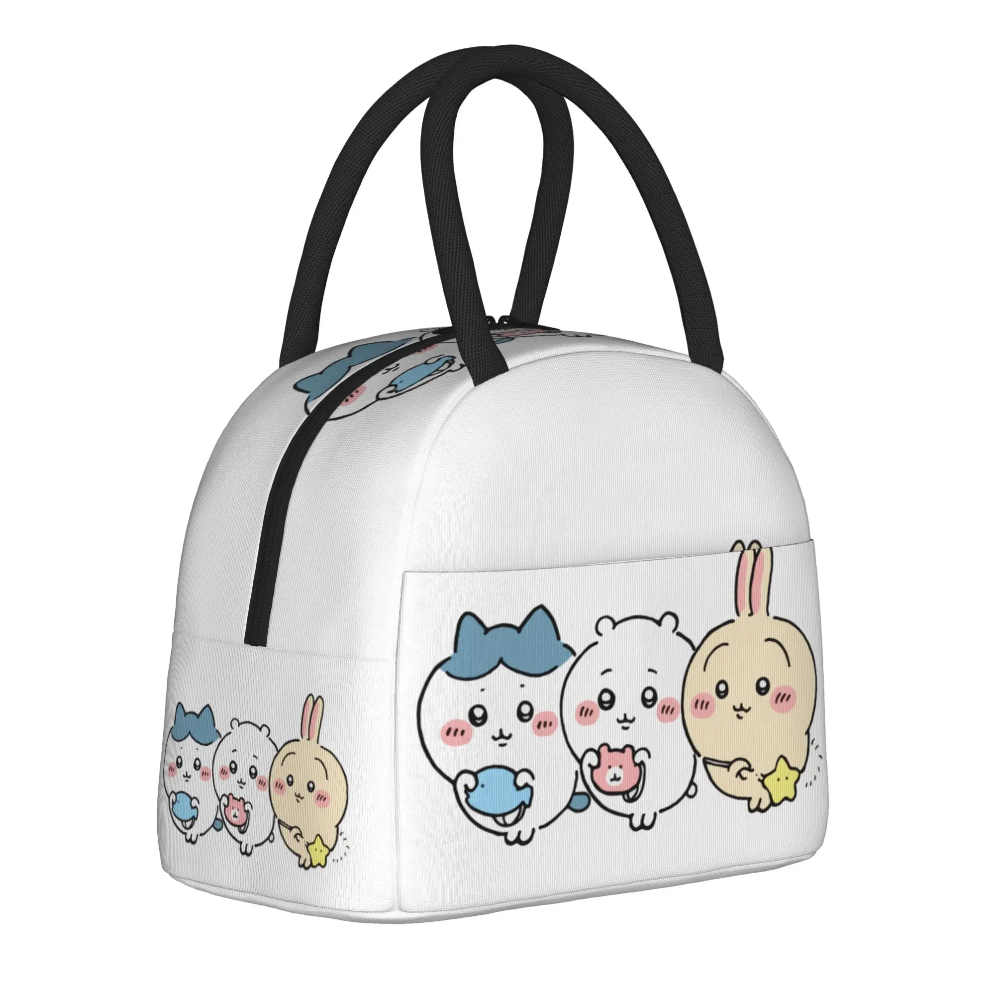 Cartoon Cute Chiikawas  Insulated Lunch Bags Thermal Bag Lunch Container  High Capacity Tote Lunch Box Girl Boy Work  Travel